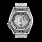 Seiko 5 GMT Sport Asia Exclusive Limited Edition Off White Dial Silver Steel Strap Watch for Men - SSK046K1