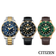 Citizen Mechanical Automatic Blue Dial Two Tone Steel Strap Watch for Men - NJ0174-82L
