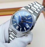 Citizen Tsuyosa Automatic Blue Dial Silver Steel Strap Watch for Men - NJ0200-50M