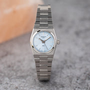 Tissot PRX Quartz Ice Blue Dial Silver Steel Strap Watch for Women - T137.010.11.351.00