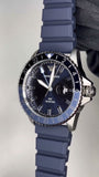 Emporio Armani World Explorer GMT Blue Dial Blue Rubber Strap Watch for Men - AR11592