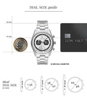 Emporio Armani Racer Chronograph Silver Dial Silver Steel Strap Watch for Men - AR11636