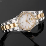 Emporio Armani Federica Mother of Pearl Dial Two Tone Steel Strap Watch for Women - AR11559