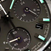 Seiko Prospex Speedtimer The Black Series Limited Edition Black Dial Black Steel Strap Watch for Men - SSC917