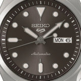 Seiko 5 Sports Automatic Grey Dial Silver Steel Strap Watch for Men - SRPE51K1