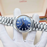 Citizen Tsuyosa Automatic Blue Dial Silver Steel Strap Watch for Men - NJ0200-50M