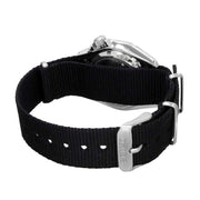 Seiko 5 Sports Automatic Black Dial Black Nylon Strap Watch for Men - SRPE67K1