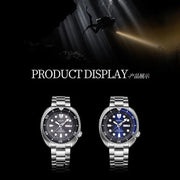 Seiko Prospex Deep Blue Batman Turtle Diver's Automatic Blue Dial Silver Steel Strap Watch for Men - SRPC25J1