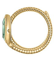 Just Cavalli Glam Evo 8 Green Dial Gold Steel Strap Watch for Women - JC1L225M0045