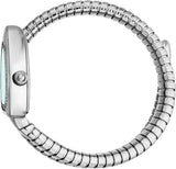 Just Cavalli Lady Snake Blue Dial Silver Steel Strap Watch for Women - JC1L249M0015