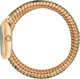 Just Cavalli Glam Snake Green Dial Multicolor Steel Strap Watch for Women - JC1L163M0265