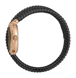 Just Cavalli Doppio Black Dial Black Steel Strap Watch for Women - JC1L163M0045