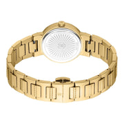 Just Cavalli Donna Glam Red Dial Gold Steel Strap Watch for Women - RC5L098M0035