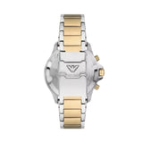 Emporio Armani Sea Explorer Chronograph Green Dial Two Tone Steel Strap Watch for Men - AR11586