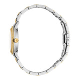 Just Cavalli Donna Glam Mother of Pearl White Dial Two Tone Steel Strap Watch for Women - RC5L098M0055