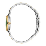 Just Cavalli Donna Glam Green Dial Two Tone Steel Strap Watch for Women - RC5L098M0065