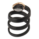 Just Cavalli Doppio Black Dial Black Steel Strap Watch for Women - JC1L163M0045