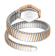 Just Cavalli Splora Silver Dial Two Tone Steel Strap Watch for Women - JC1L394M0065