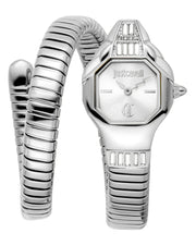 Just Cavalli Brillante Silver Dial Silver Steel Strap Watch for Women - JC1L326M0015