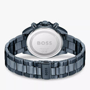 Hugo Boss Hero 2.0 Chronograph Blue Dial Blue Steel Strap Watch for Men - 1514270