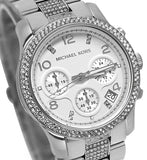 Michael Kors Runway White Dial Silver Steel Strap Watch for Women - MK5825