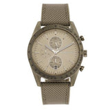 Michael Kors Warren Chronograph Beige Dial Beige Nylon Strap Watch for Men - MK9145