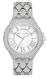 Michael Kors Camille Three-Hand Crystals Silver Dial Silver Steel Strap Watch for Women - MK4803