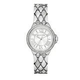 Michael Kors Camille Pave Crystals Silver Dial Silver Steel Strap Watch for Women - MK4804