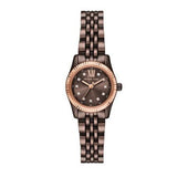 Michael Kors Lexington Three-Hand Brown Dial Brown Steel Strap Watch for Women - MK4844