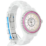 Chanel J12 Quartz Diamonds Mother of Pearl White Dial White Steel Strap Watch for Women - J12 H3243