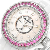 Chanel J12 Quartz Diamonds Mother of Pearl White Dial White Steel Strap Watch for Women - J12 H3243