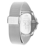 Calvin Klein Minimal Blue Dial Silver Mesh Bracelet Watch for Women - K3M2212N