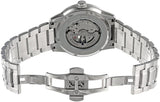 Bulova BVA Series Dual Aperture Silver Dial Silver Steel Strap Watch for Men - 96A118