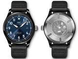 IWC Pilot’s Watch Mark XVIII Edition “Laureus Sport for Good Foundation" Blue Dial Black Nylon Strap Watch for Men - IW324703