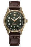 IWC Pilot's Watch Automatic Spitfire Green Dial Brown Leather Strap Watch for Men - IW326802