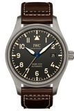 IWC Pilot's Watch Mark XVIII 40mm Black Dial Brown Leather Strap Watch for Men - IW327006