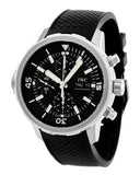 IWC Aquatimer Chronograph Black Dial Black Leather Strap Watch for Men - IW376803