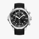 IWC Aquatimer Chronograph Black Dial Black Leather Strap Watch for Men - IW376803