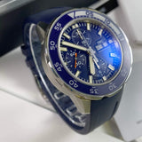 IWC Aquatimer Chronograph Blue Dial Blue Rubber Strap Watch for Men - IW376711