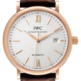 IWC Portofino Automatic White Dial Brown Leather Strap Watch for Men - IW356504