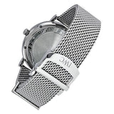 IWC Portofino Automatic White Dial Silver Mesh Bracelet Watch for Men - IW356505