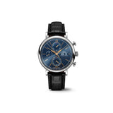 IWC Portofino Chronograph Blue Dial Black Leather Strap Watch for Men - IW391036