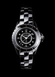 Chanel J12 Diamonds Black Dial Black Steel Strap Watch for Women - J12 H2569