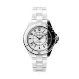 Chanel J12 Quartz White Dial White Steel Strap Watch for Women - J12 H5698