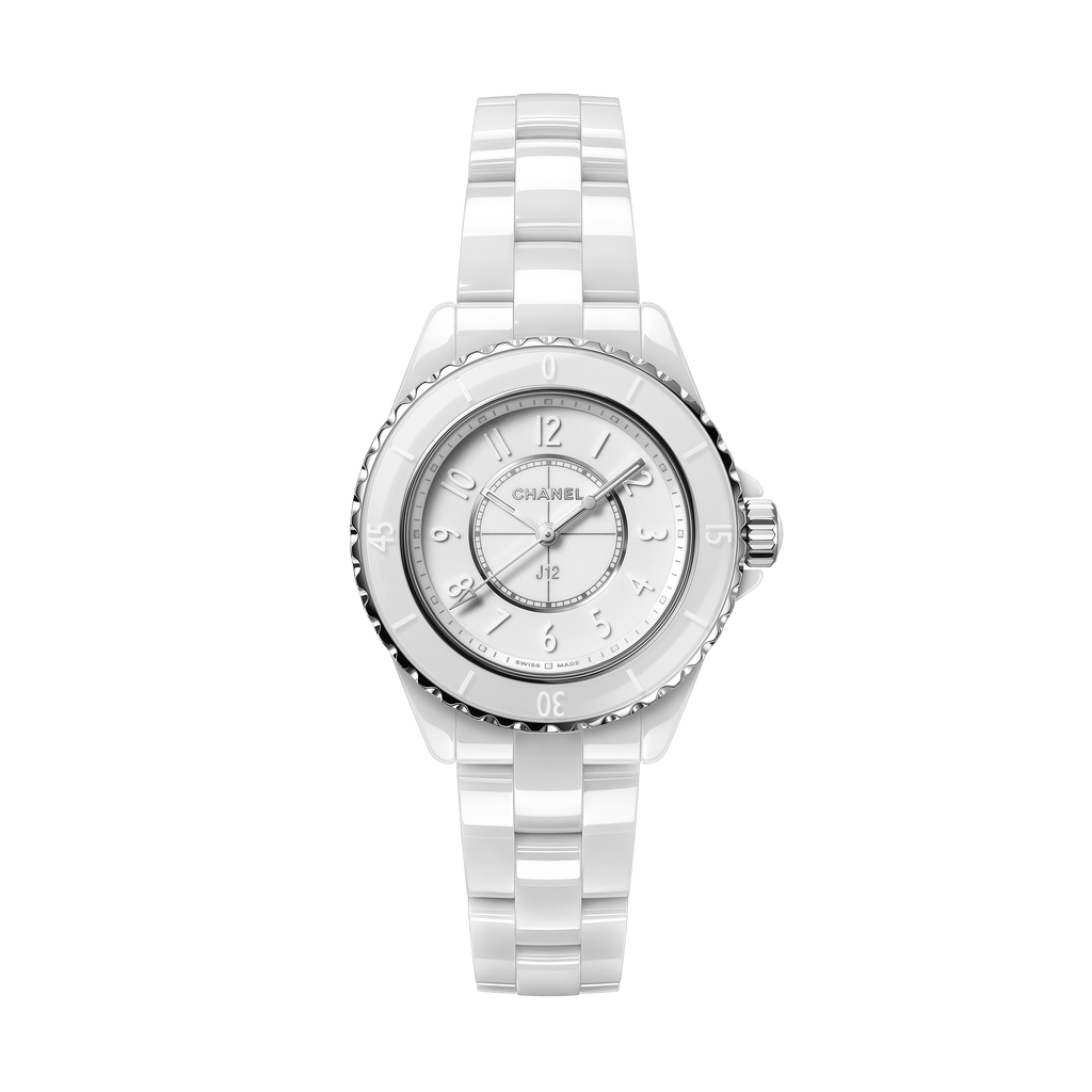 Chanel J12 Quartz White Dial Ladies Watch H5698 - Watches, J12 - Jomashop