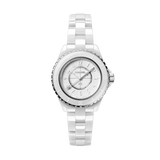 Chanel J12 Quartz White Dial White Steel Strap Watch for Women - J12 H5698