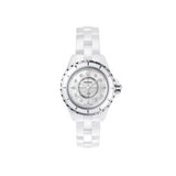 Chanel J12 Diamonds Mother of Pearl White Dial White Steel Strap Watch for Women - J12 H5704