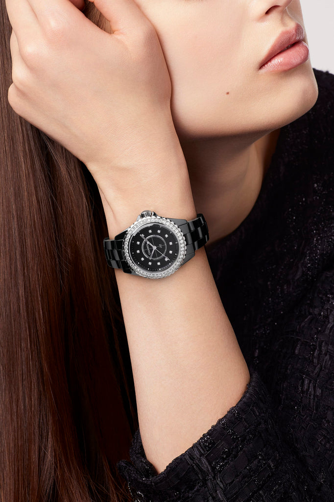 The blue J12-G.10 Chromatic watch by Chanel