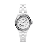 Chanel J12 Diamonds Quartz White Dial White Steel Strap Watch for Women - J12 H2572