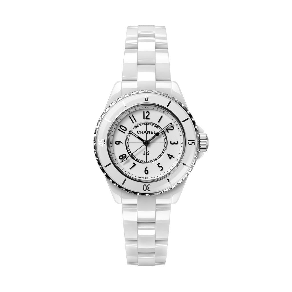Chanel J12 Quartz White Dial White Steel Strap Watch for Chanel J12 Quartz White Dial White Steel Strap Watch for